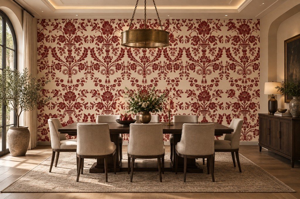 The Royal Crimson Damask — WJWP-UP-008