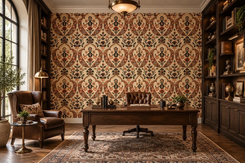 The Scholar’s Teardrop Damask — WJWP-UP-015