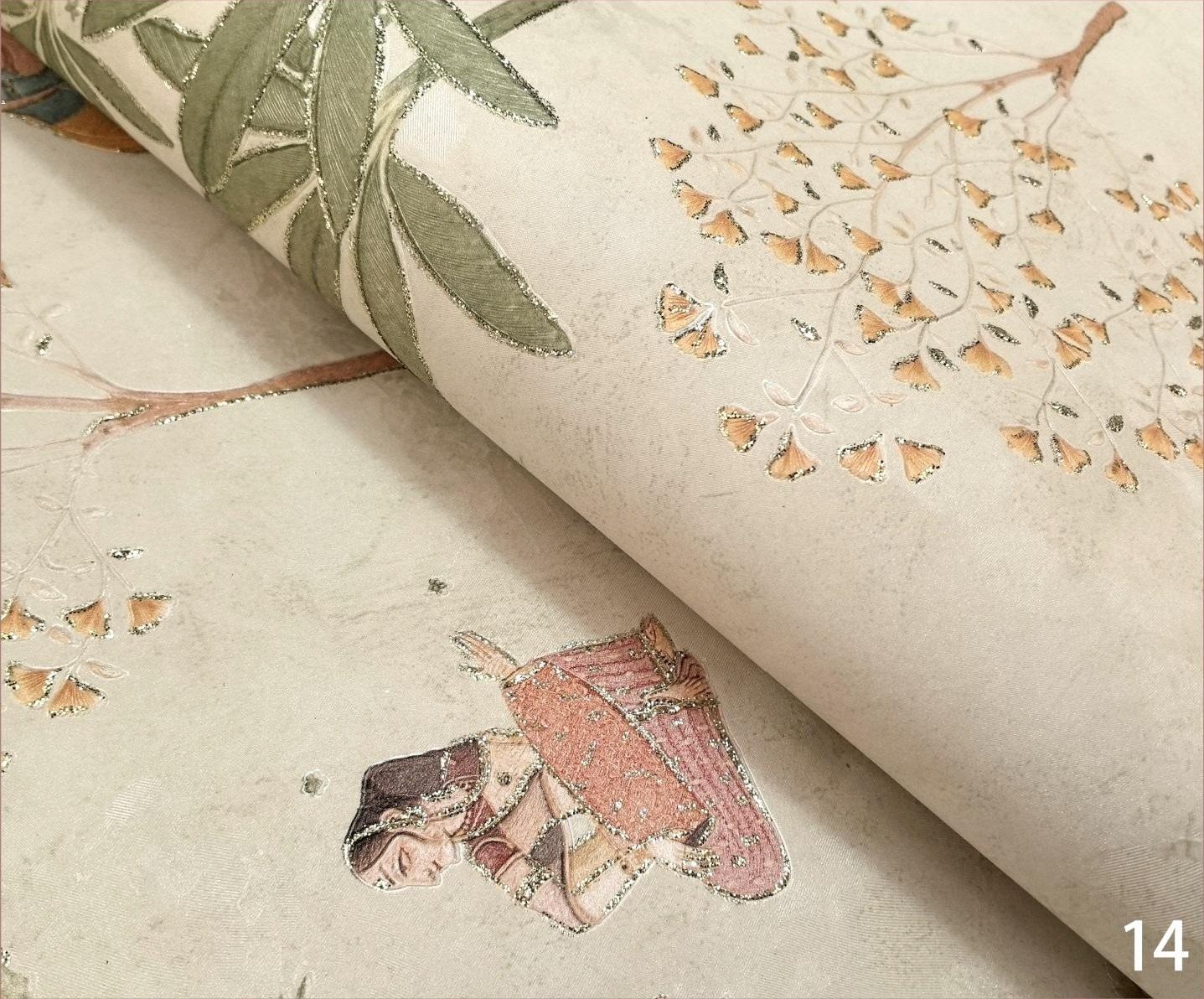 Athenic India wallpaper design 11 — close-up