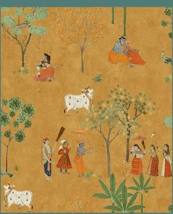 Athenic India wallpaper design 12 — pattern swatch