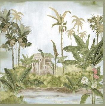 Athenic India wallpaper design 18 — pattern swatch