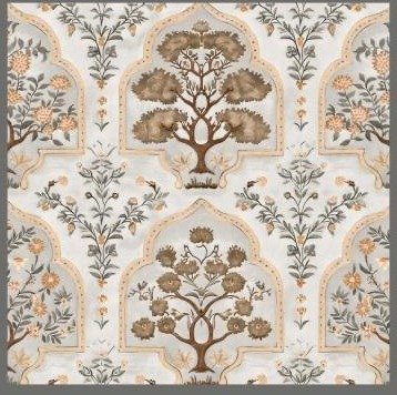Athenic India wallpaper design 2 — pattern swatch