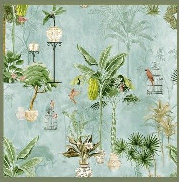 Athenic India wallpaper design 48 — pattern swatch