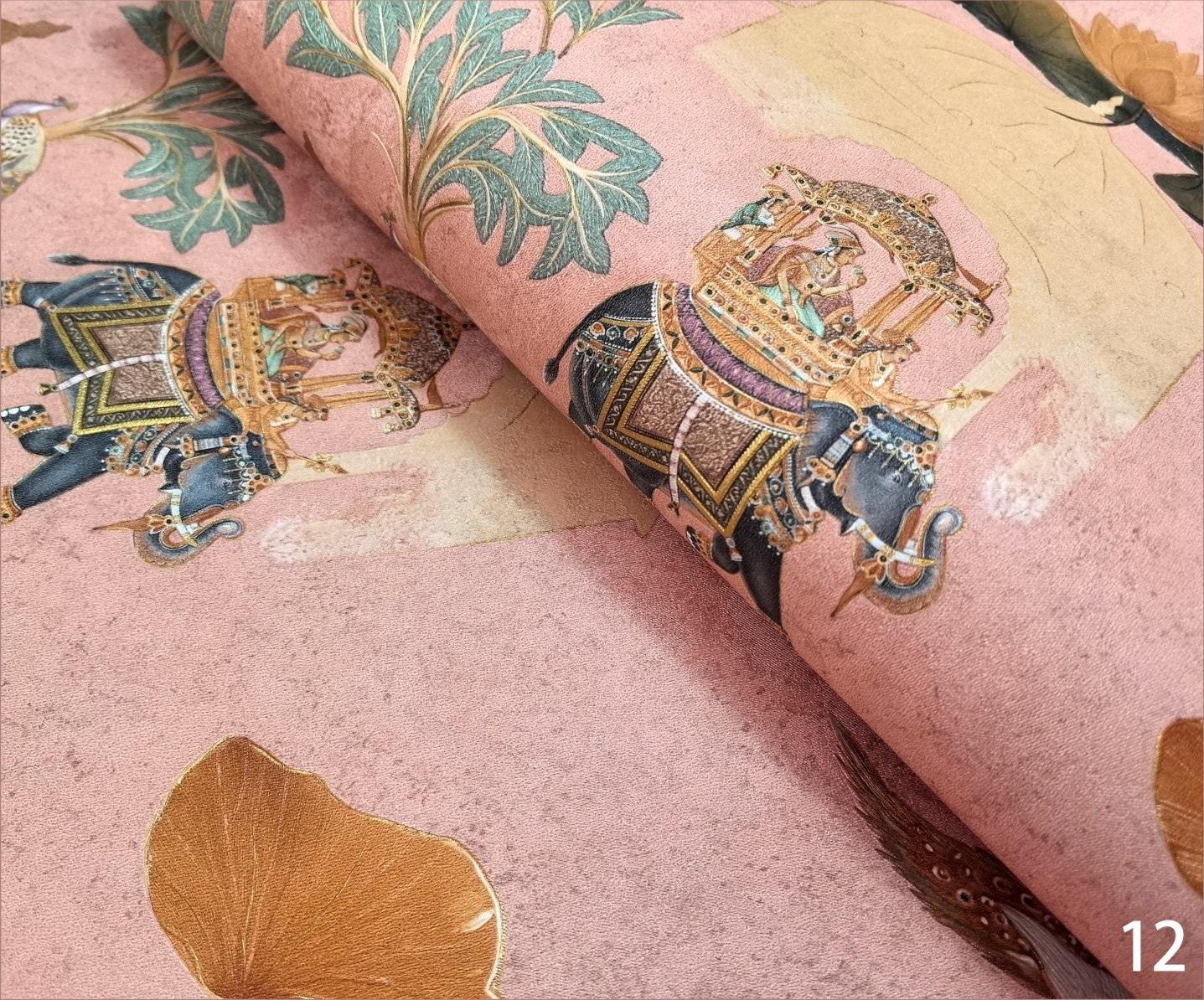 Athenic India wallpaper design 9 — close-up