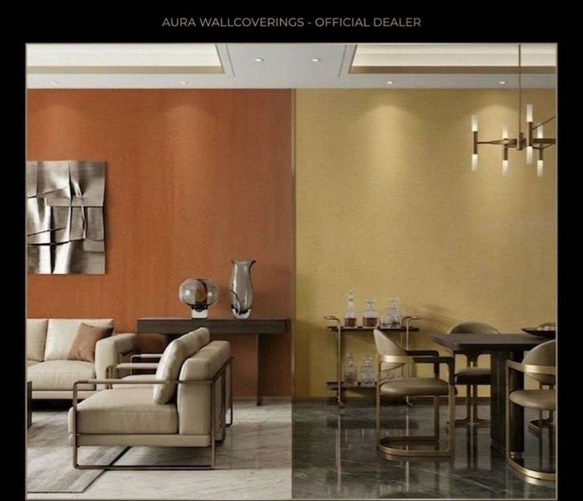 Plain wallpaper design 512057 — in the room